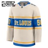 St. Louis Blues Fanatics Premium NHL Binnington 2024-25 Winter Classic Weiss Trikot - Kinder